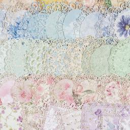 Papel decorativo do laço para Scrapbooking, Junk Journal Kit, Album Planner Diário, DIY Craft Embelezamento, 10 pcs - Image 1