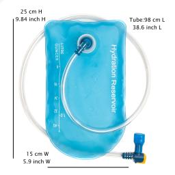 AXEN Water Reservoir Bag, 1L, 2L, Pocket TPU Hidratação Bexiga, para Caminhadas, Corrida, Camping, Ciclismo, Bolsa de água - Image 6