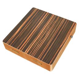 Cajon tambor com alça ajustável, instrumento de percussão, madeira ébano, mão plana, compacto, portátil Travel Box - Image 1