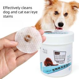 Pet Eye Cleaning Wipes para gatos e cães, Limpeza dos dentes, Limpeza dos dentes - Image 2