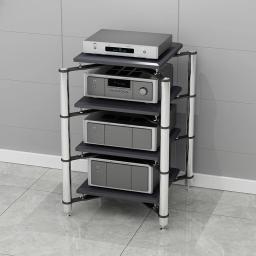 Armação de aço Amortecedor Sound Cabinet, Sound Rack, Amplificador de Potência, Amplificador de Potência, KTV Home Theater Stand, HIFI - Image 1