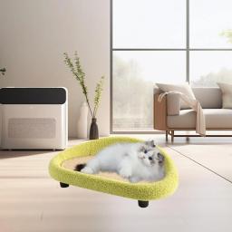 Gato ninho com almofada de sisal, espreguiçadeira, sofá-cama, conforto e apoio, suprimentos para animais, filhote pequeno, gatinho, verão - Image 3