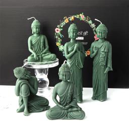 Moldes de sabão de silicone de buda, moldes de velas artesanais, arte artesanal, resina, aromaterapia, velas de gesso, cera, argila, ornamento artesanal - Image 4