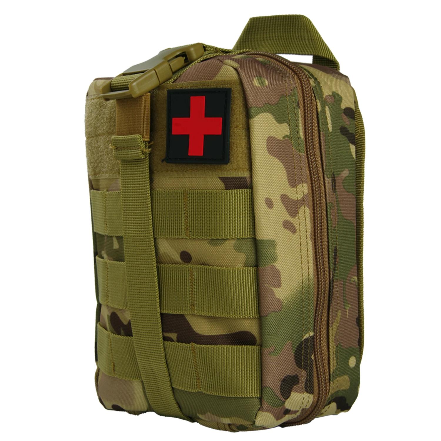 Kit de primeiros socorros de sobrevivência, recipiente de viagem, pano oxford, à prova d'água, pacote de cintura tático, escalada ao ar livre, equipamento de acampamento, bolsa segura - Image 1