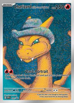 Self-Made Anime Cards Collection, Cartas Japonesas Cartões, DIY, Monstros de bolso, Van Gogh, Museu, Pikachu, Charizard, Presente Toy - Image 5
