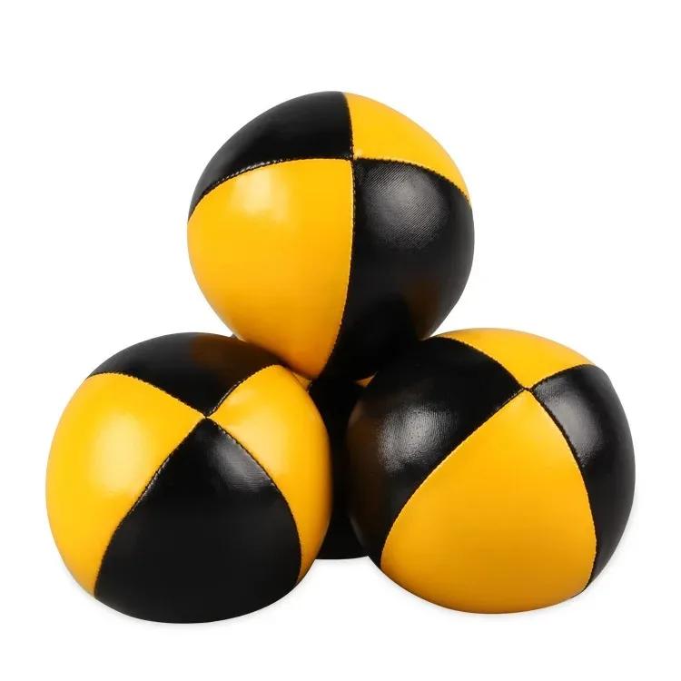 Bola de malabarismo profissional para crianças, terno Net Set, bola de acrobacia, brinquedo educativo, esportes divertidos, Soft Pu, 3pcs - Image 1