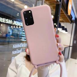 Capa de Silicone para Samsung, Cabo de Correia, Colar Crossbody, Capa Cordão, S22, S21, S23, S24 Ultra, S20 FE, S10 Plus, Note 20 Plus - Image 2