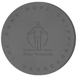 Round Jump Rope Skipping Pad, Soundproof, Silencioso, Yoga Mat, Almofada Dança, Equipamentos de Fitness, 6mm, 8mm Espessura, 60cm - Image 1