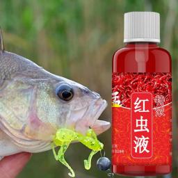 Aditivo para isca de peixe 60ml Líquido concentrado de minhoca vermelha Alta concentração de atrativo para isca de peixe Alimento para pesca de trutas, bacalhau, carpa e robalo - Image 3