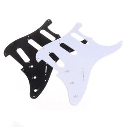 1pc 3 ply pickguard picareta guarda placa de risco para 11 buraco stratocaster stratat st sss guitarra instrumento acessórios - Image 4