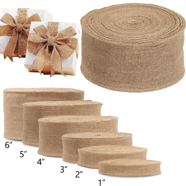 Fita de Serapilheira Natural de Juta para Artesanato e Decoração - Vários Larguras Disponíveis
