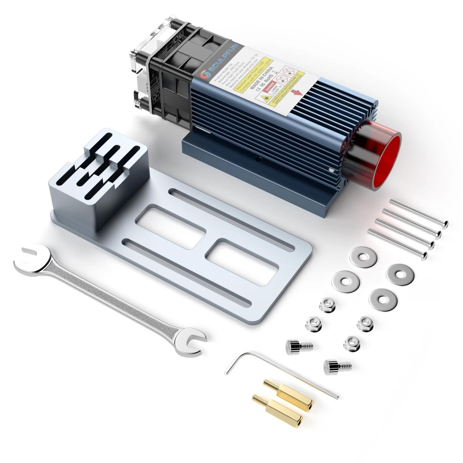 Sculpfun s9 módulo gravador a laser 90w co2 cabeça laser para cortador a laser máquina de gravura madeira acrílico corte metal gravura - Image 1