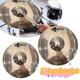 8 10 Polegada tambor pratos de bronze percussão respingo acidente hi-hat jazz tambor címbalo instrumento musical acessórios latão dourado - Image 1