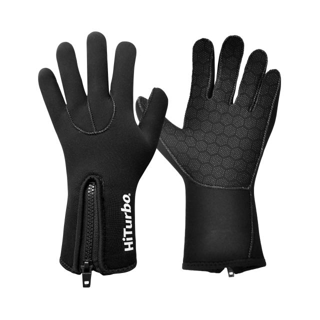 Luvas HiTurbo de Neoprene 3mm Antiderrapantes e Resistentes à Abrasão para Surf, Caiaque e Snorkeling com Design de Cinco Dedos