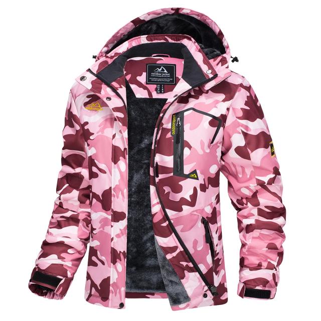 MAGCOMSEN Jaqueta de Esqui Feminina Inverno Quente Fleece Parka Impermeável Neve Térmica Pesada Caminhada Snowboard Anorak