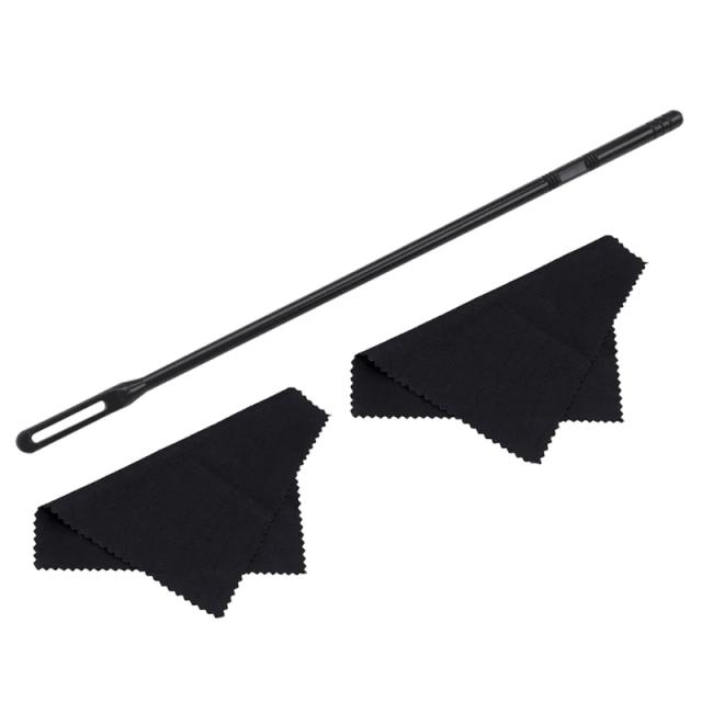 Kit Completo para Limpeza de Flauta com Haste, Cotonetes e Pano de Polimento