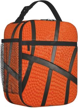 Lancheira esportiva de basquete, lancheira portátil isolada, mini refrigerador de volta às aulas, kit térmico de refeição para meninas e meninos - Image 1