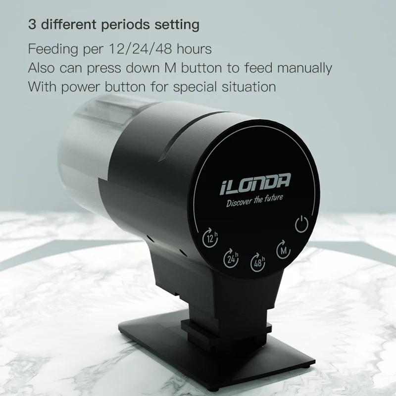 ILONDA-Alimentador Automático Wi-Fi de Peixes Dispensador de Alimentação de Longo Alcance, Controle Remoto com Temporizador, Alimentação Regressiva, 2ª Geração, Novo - Image 1
