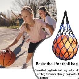 Nylon Carry Bag para transportar basquete, esportes Ball Holder, esportes Mesh Equipment, futebol, basquete, voleibol, futebol - Image 4