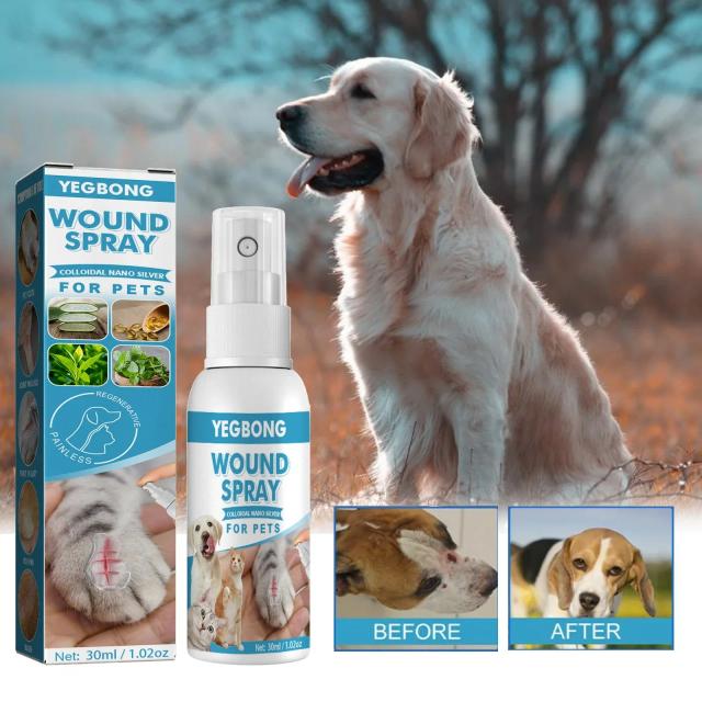 Spray Desinfetante para Feridas em Animais: Alívio Para Coceira e Irritação com Promessas de Cura e Cuidados com a Pele do Seu Pet
