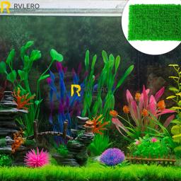 Grama artificial para aquário peixe tanque decoração, macio denso, spliceable planta, decoração de proteção ambiental - Image 2