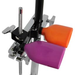 Conjunto de bateria com alto e baixo som Knocker, percussão instrumento acessórios, Cowbell para tambor, laranja e roxo - Image 1