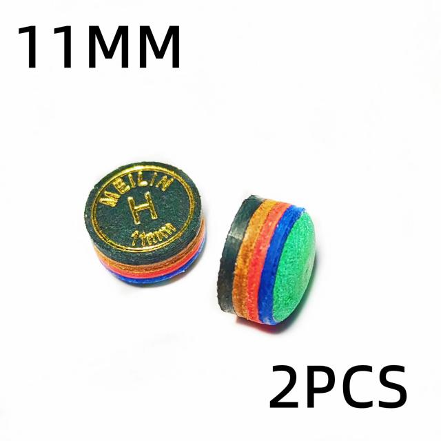 Acessórios Tako para Bilhar: Dicas e Tacos de Dureza H com 5 Camadas e 11mm, Pacote com 2 Peças