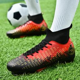Chuteiras de futebol AG/TF antiderrapantes masculinas, unissex, tamanho grande, botas de futebol ultraleves, tênis para meninos, 2024 - Image 3