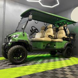Nova energia caça buggy golfe elétrico turismo carro segurança 4 6 assento 48v 72v bateria de lítio carrinho de golfe elétrico - Image 1