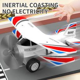 Brinquedo infantil biplano acidente simulação brinquedo quebra-cabeça modelo grande inércia menino brinquedo de aniversário presente - Image 3