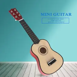 Instrumento musical ukulele de 6 cordas para crianças, mini guitarra portátil, 21 polegadas, presente, suprimentos de instrumentos musicais - Image 4