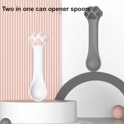 Animal de estimação multifuncional pode alimentar colheres, grau alimentício, não tóxico, desempenho hermético, acessórios para gatos, 40g - Image 4