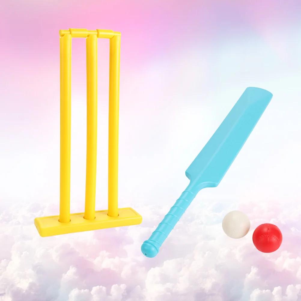 1 conjunto de 4 pçs crianças conjunto de críquete quintal criativo esportes jogo interativo jogo de tabuleiro críquete jogar brinquedos para indoor ao ar livre jogar - Image 1
