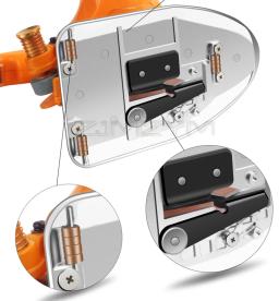 Tesouras elétricas Handheld industriais, lâmina redonda, máquina de pano de corte, servo silencioso, movimentação direta, faca, 110V-220V - Image 5