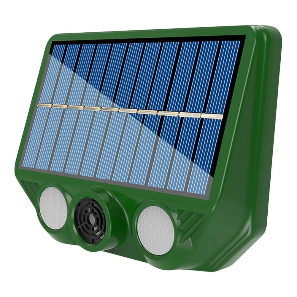 Ultrasonic Solar Repelente Animal Powered, Recarregável Jardim Deterrent, Yar Farm ao ar livre, Gato e cão - Image 1