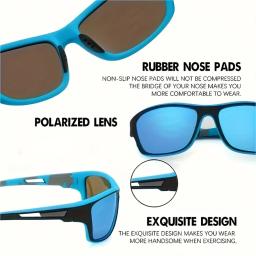 Óculos de sol envoltórios polarizados, 2 peças, para homens e mulheres, pesca, proteção uv, perfeito para esportes ao ar livre, viagens, direção - Image 6