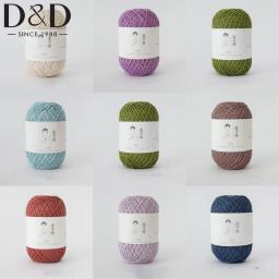 Fio de linho fino para DIY, fio de linho, fios de renda, xales tecer, travesseiros, bolsas, bonecas, roupas, cobertores de tricô, n ° 5, 50g por bola - Image 1