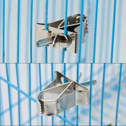 Clipes de frutas e vegetais de aço inoxidável, Pet Plastic Clips, Alimentador de animais pequenos papagaio, Ferramenta de alimentação - Image 6