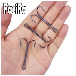 Promoção gancho duplo de haste longa, gancho de pesca sem ervas daninhas, amarração de mosca, gancho duplo para gabarito, baixo, gancho de pesca - Image 3