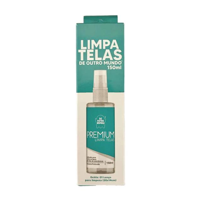 Kit de Limpeza para Telas 150ml com Pano de Microfibra de Alta Qualidade