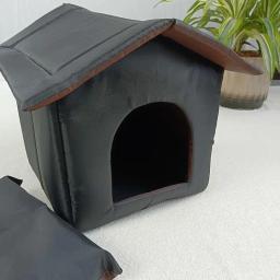 Gatos casa à prova dwaterproof água ao ar livre manter quente animal de estimação gato caverna camas ninho engraçado dobrável e lavável para gatinho filhote de cachorro animais de estimação suprimentos - Image 1