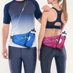 Sacos de cintura com suporte de garrafa de água para homens e mulheres, cinto de hidratação, esportes Fanny Pack, ginásio, corrida, celular, corrida, ciclismo - Image 3