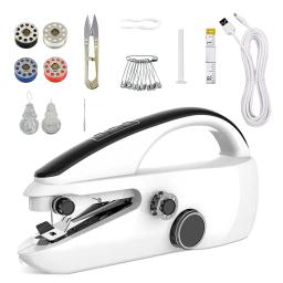 Máquina De Costura Portátil, Alimentado Por Bateria, Elétrica, USB, Dispositivo De Costura Rápida, Costura Em Casa, DIY Viagem, Tecido Máquinas Artesanato - Image 6
