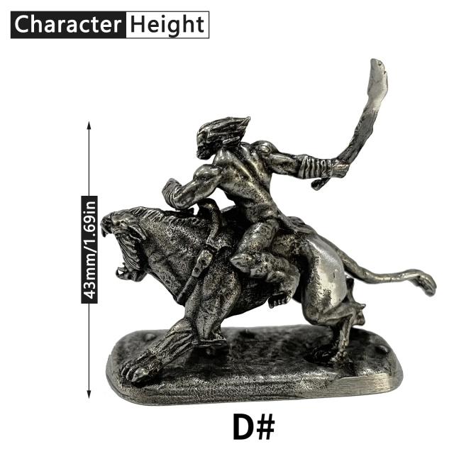 Estatuetas de Metal de Cavaleiros Medievais e Centauros: Miniaturas para Decoração, Presentes e Artesanato Masculino