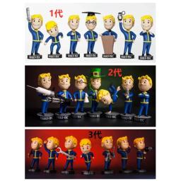 Bobblehead-Figura de Ação Cute Vault Boy Full Set, Estátua Anime, Boneca Modelo de Coleção, Brinquedos Ornamento do Quarto, Presente Infantil - Image 6