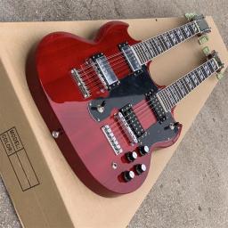 Guitarra elétrica de cabeça dupla, 12 cordas, guitarra elétrica de 6 cordas - Image 5