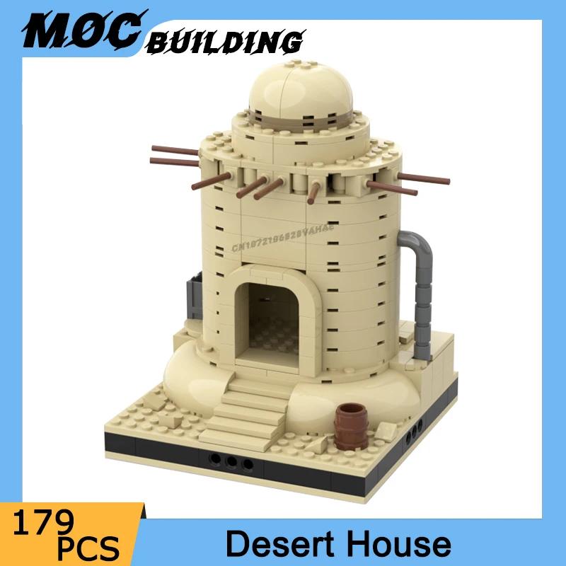 MOC-Modular Model Building Blocks, Famosa Cena De Série De Filme, Desert House, Pub, DIY Montagem De Tijolos, Brinquedos Criativos, Coleção Presentes - Image 1