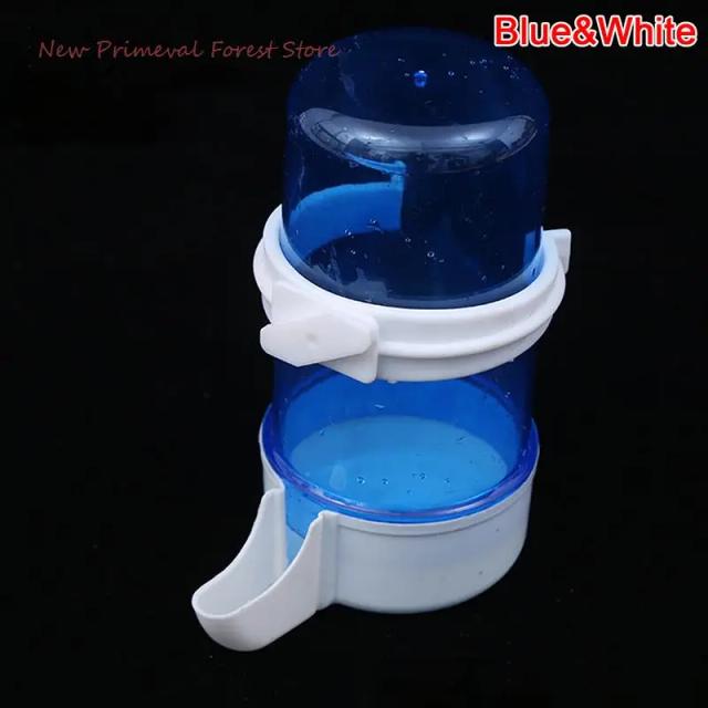 Alimentador Automático de Plástico para Pássaros - Bebedouro e Dispensor de Ração para Gaiolas de Papagaio