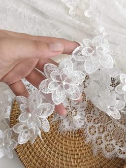 Lace Flowers Ribbon, Vestuário Bolsas e Outros Itens, Decoração Suprimentos - Image 3