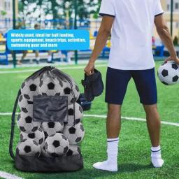 1pc extra grande saco de bola esportiva futebol basquete cordão tênis vôlei saco armazenamento ombro único fácil de transportar - Image 5